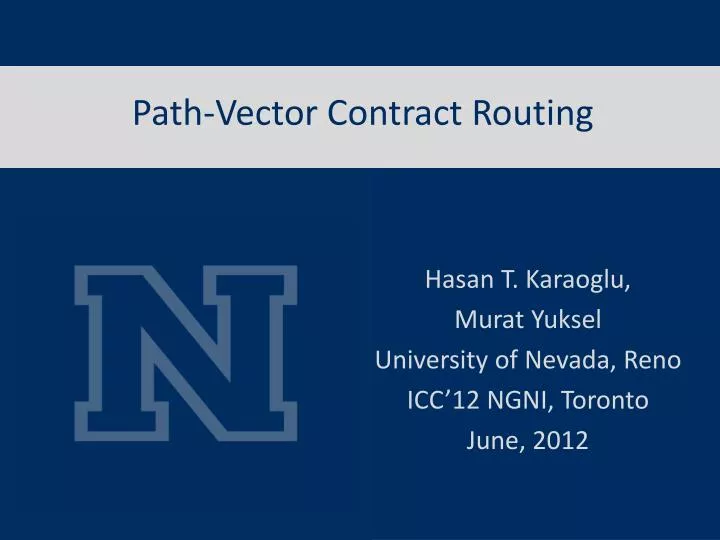 path vector contract routing