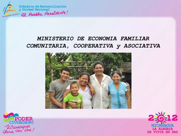 ministerio de economia familiar comunitaria cooperativa y asociativa