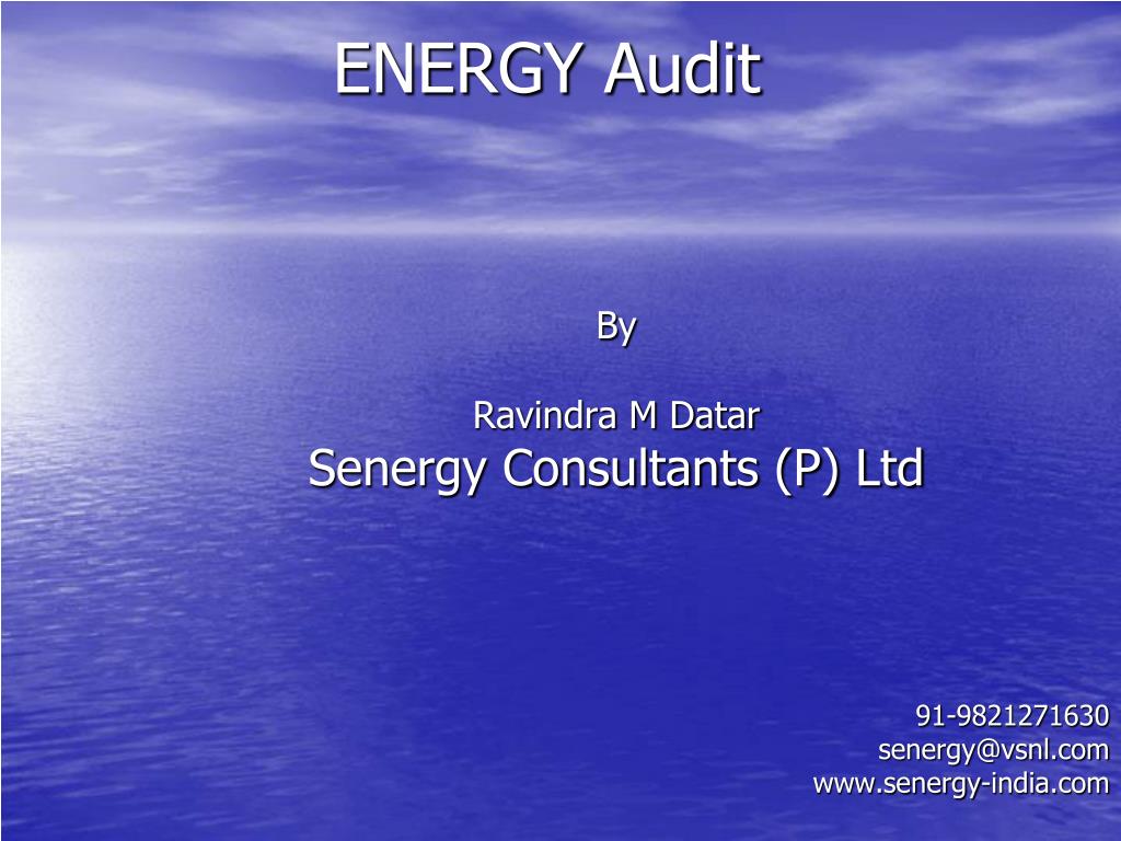 PPT - ENERGY Audit PowerPoint Presentation, free download - ID:4896609