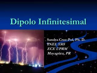 Dipolo Infinitesimal