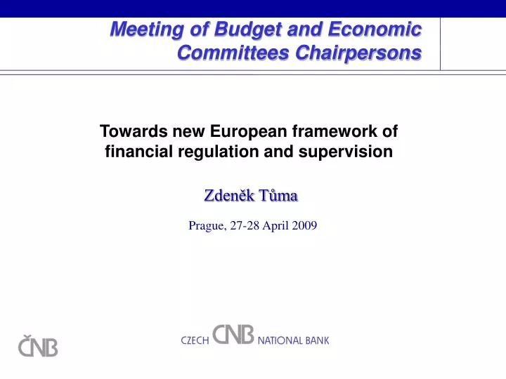 meeting of budget and economic committees chairpersons