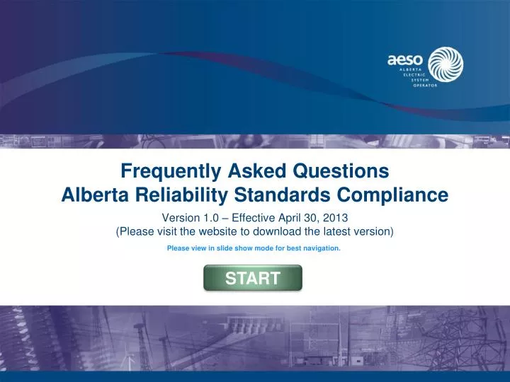 frequently asked questions alberta reliability standards compliance
