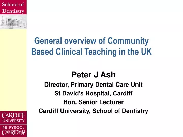 general overview of community based clinical teaching in the uk