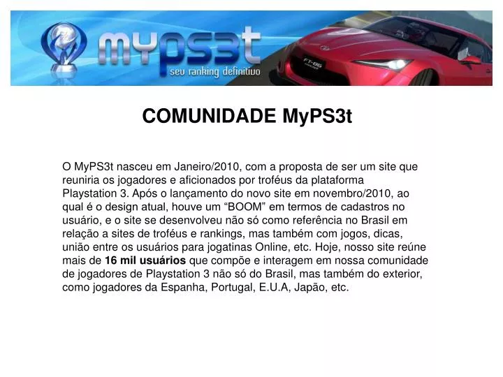 comunidade myps3t