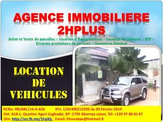location de vehicules