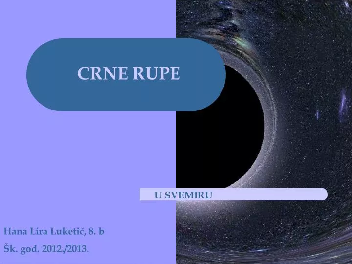 crne rupe