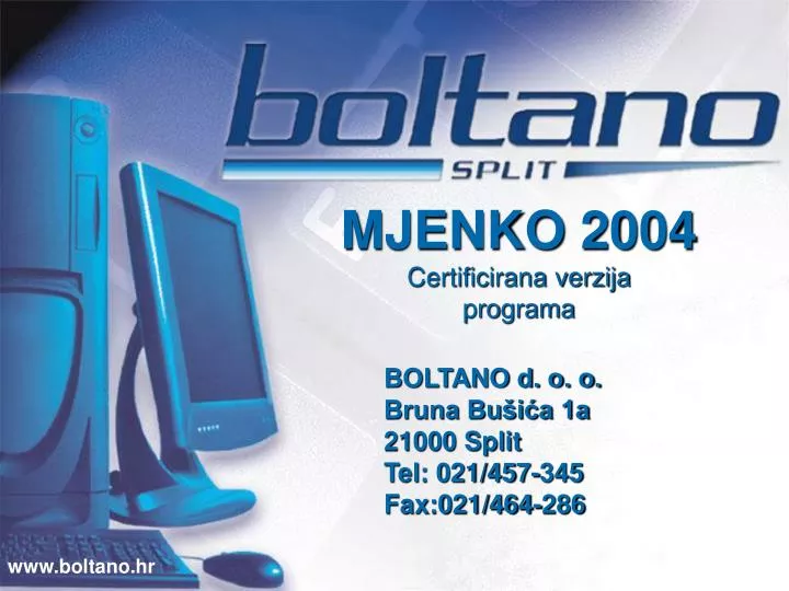 mjenko 2004 certificirana verzija programa