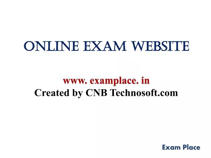 online exam website