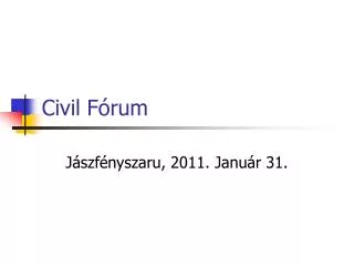 civil f rum