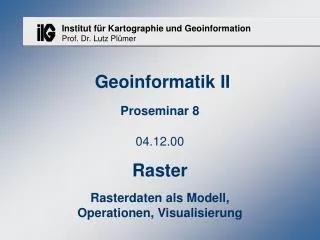 geoinformatik ii