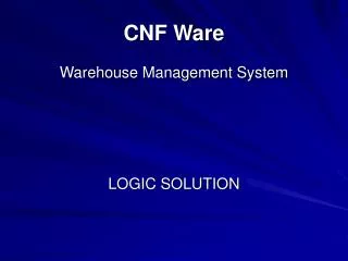 CNF Ware