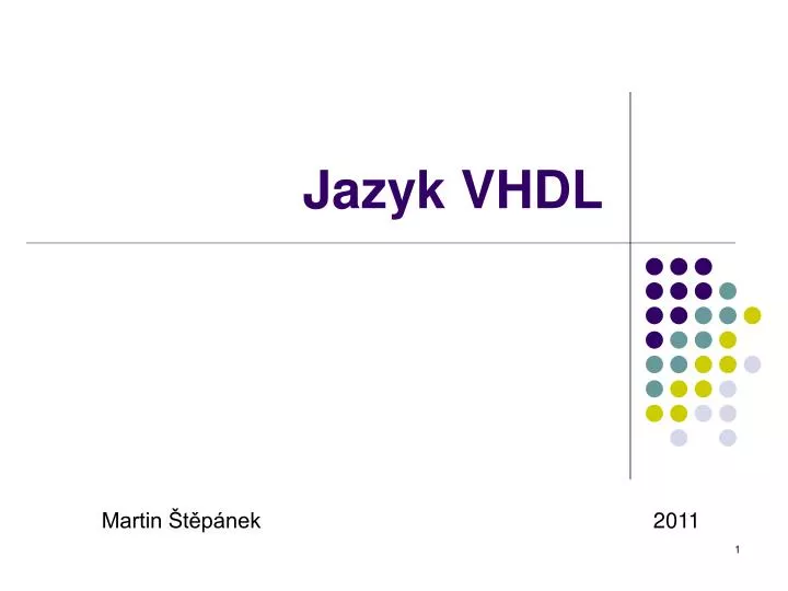 jazyk vhdl