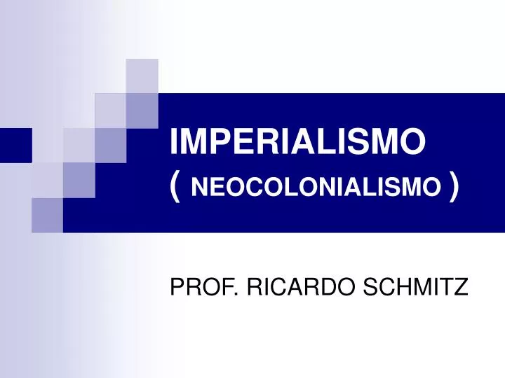 imperialismo neocolonialismo