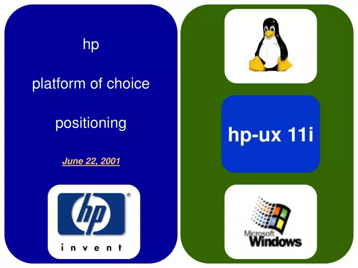 hp platform of choice positioning