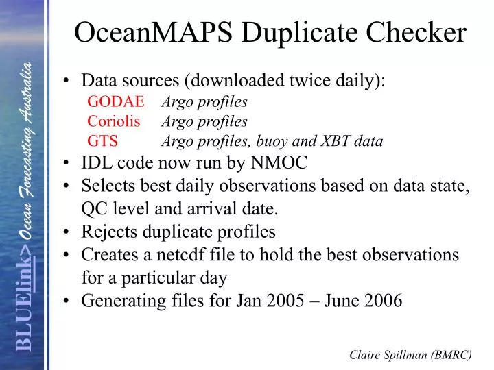 oceanmaps duplicate checker