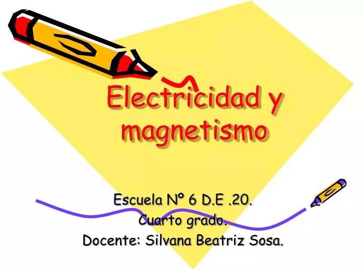 electricidad y magnetismo