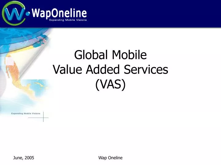 global mobile value added services vas