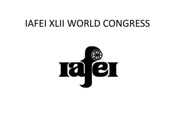 iafei xlii world congress