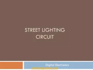 street lighting circuit