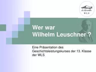 wer war wilhelm leuschner