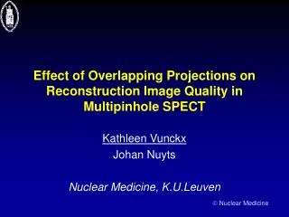 Effect of Overlapping Projections on Reconstruction Image Quality in Multipinhole SPECT