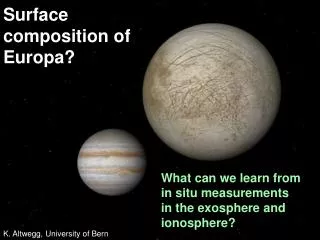 Surface composition of Europa?