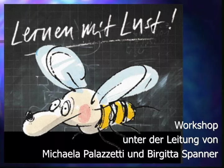 workshop unter der leitung von michaela palazzetti und birgitta spanner