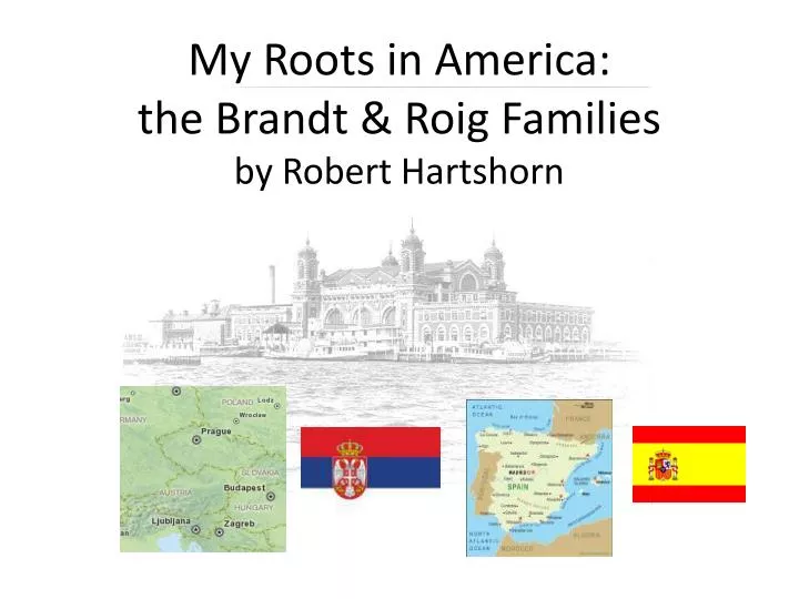 my roots in america the brandt roig families by robert hartshorn