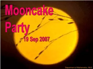 Mooncake Party