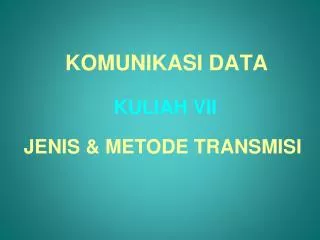 komunikasi data