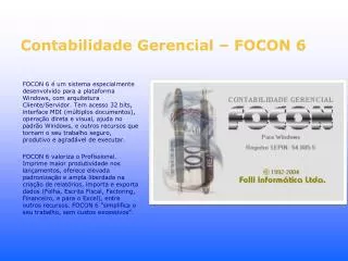 contabilidade gerencial focon 6