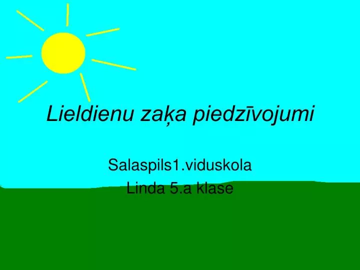 lieldienu za a piedz vojumi