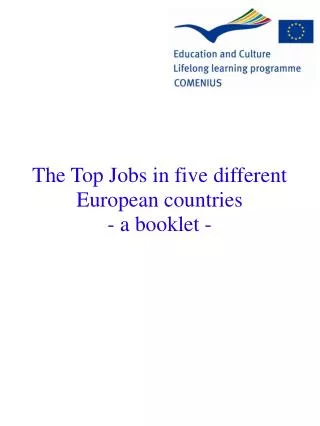 The Top Jobs in five different European countries - a booklet -