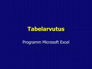 tabelarvutus