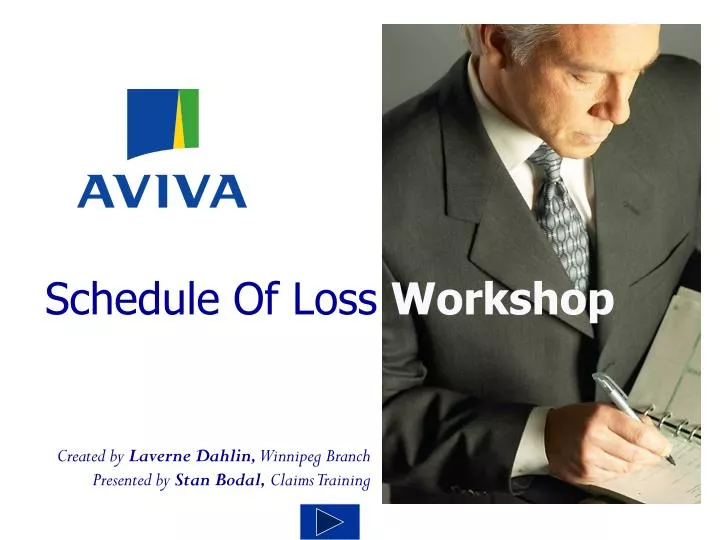 schedule of loss workshop