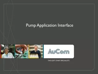 pump application interface