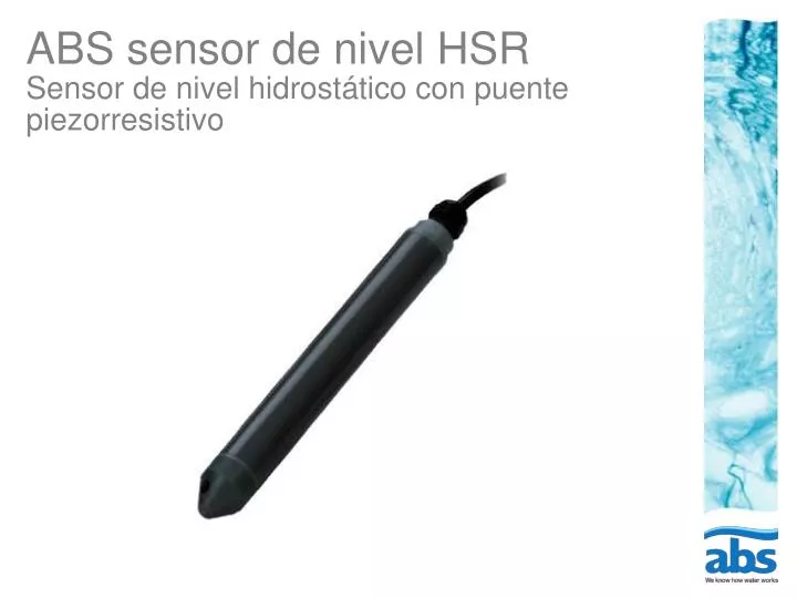 abs sensor de nivel hsr sensor de nivel hidrost tico con puente piezorresistivo