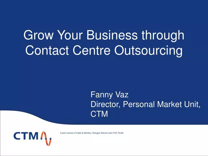 grow your business through contact centre outsourcing