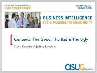 Contexts: The Good, The Bad &amp; The Ugly