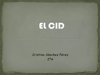 el cid