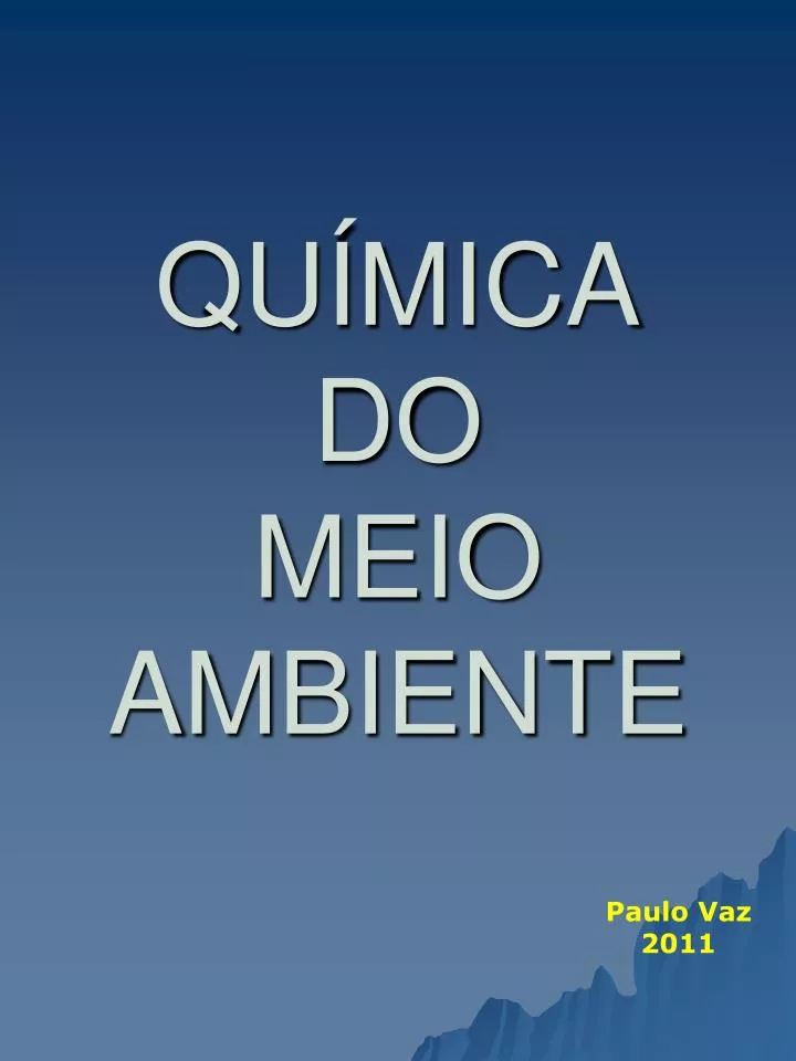 qu mica do meio ambiente