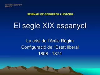 el segle xix espanyol