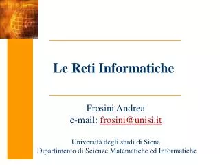 le reti informatiche