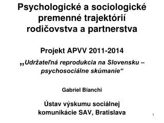Ústav výskumu sociálnej komunikácie SAV , Bratislava