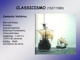 classicismo 1527 1580