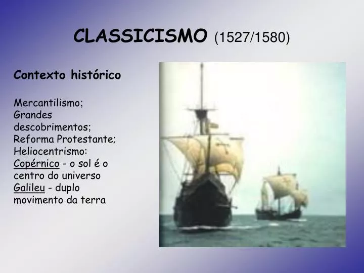 classicismo 1527 1580