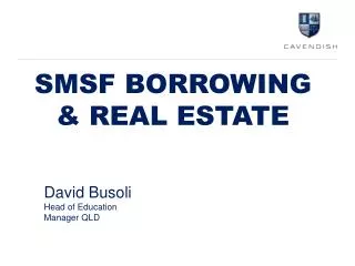 SMSF BORROWING &amp; Real estate
