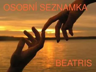 OSOBNÍ SEZNAMKA