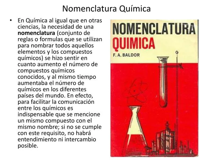 nomenclatura qu mica