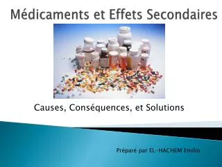 m dicaments et effets secondaires